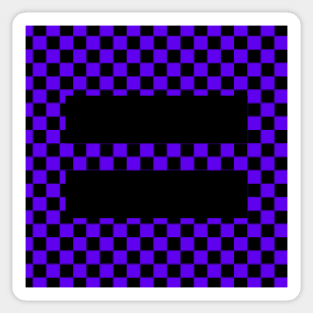 Checkerboard Equality purple Sticker